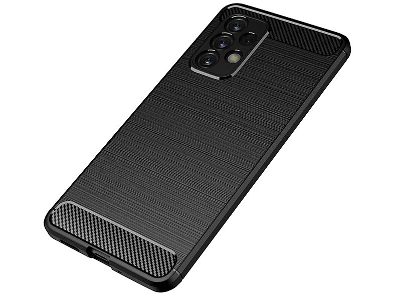 Carbon A53 Handycase Look, im Backcover, Galaxy 5G, Samsung, COVERKINGZ Schwarz