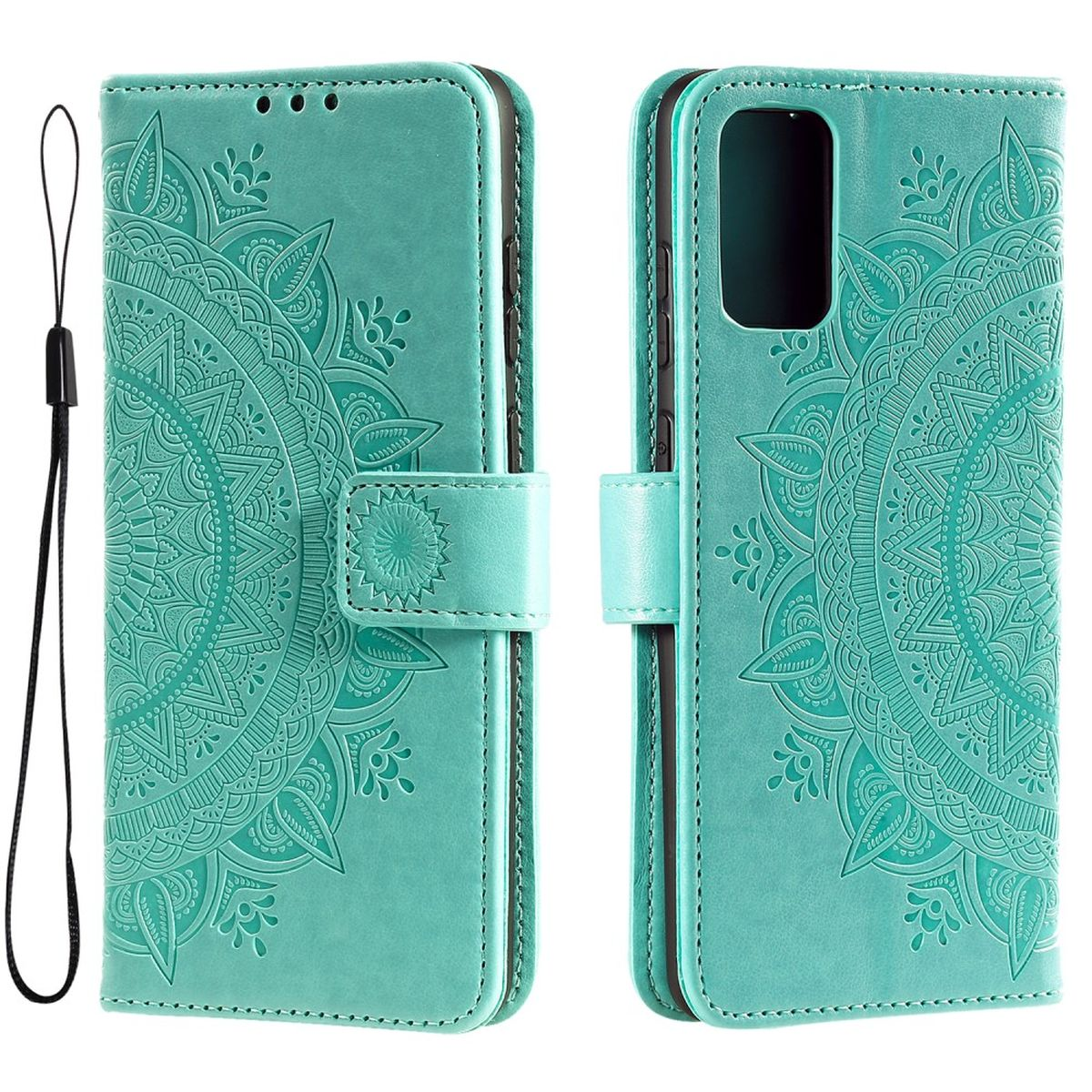 Muster, Klapphülle Bookcover, 5G, Galaxy A53 COVERKINGZ mit Grün Samsung, Mandala