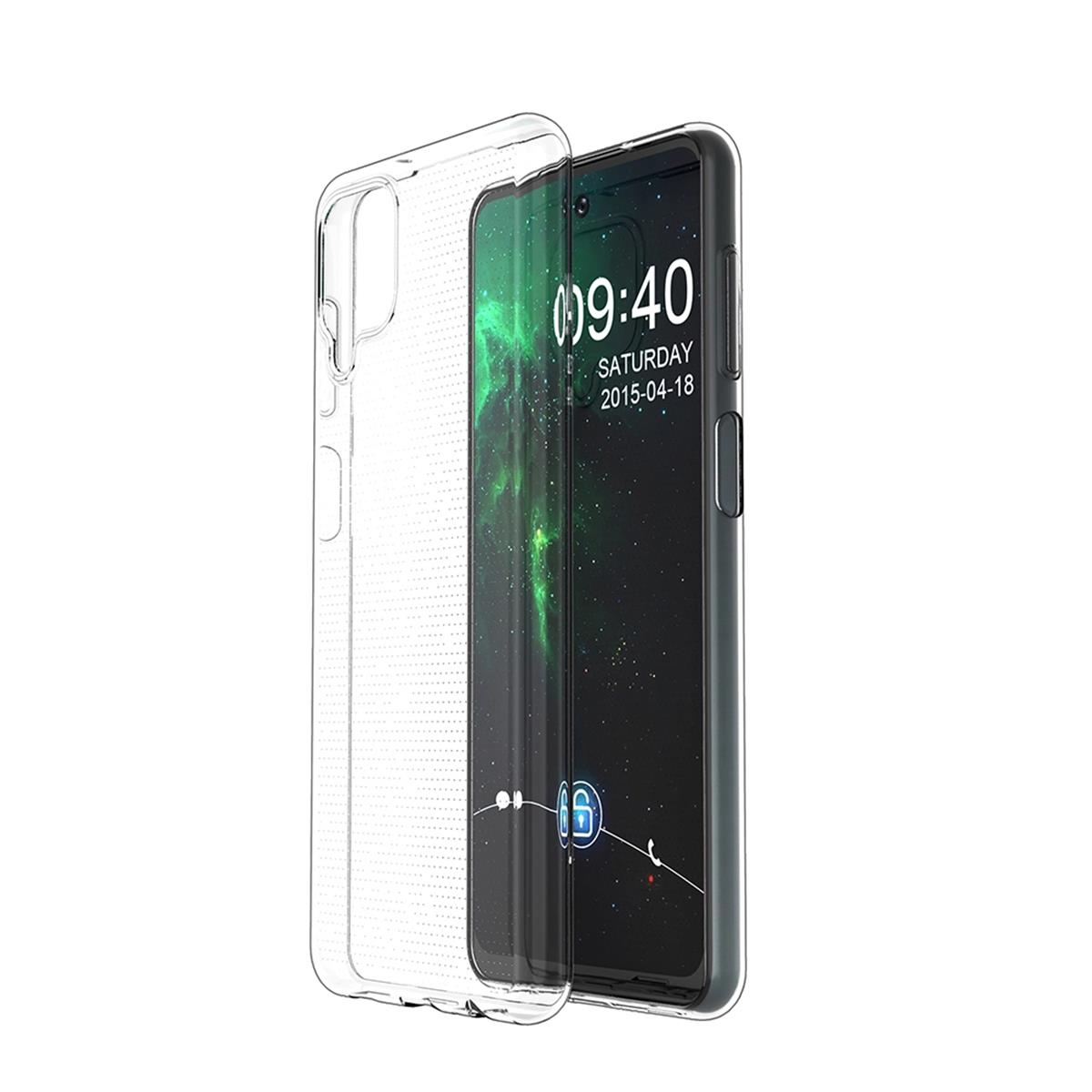 Samsung, A22 Silikon, 4G, aus Backcover, Handycase Transparent Galaxy COVERKINGZ