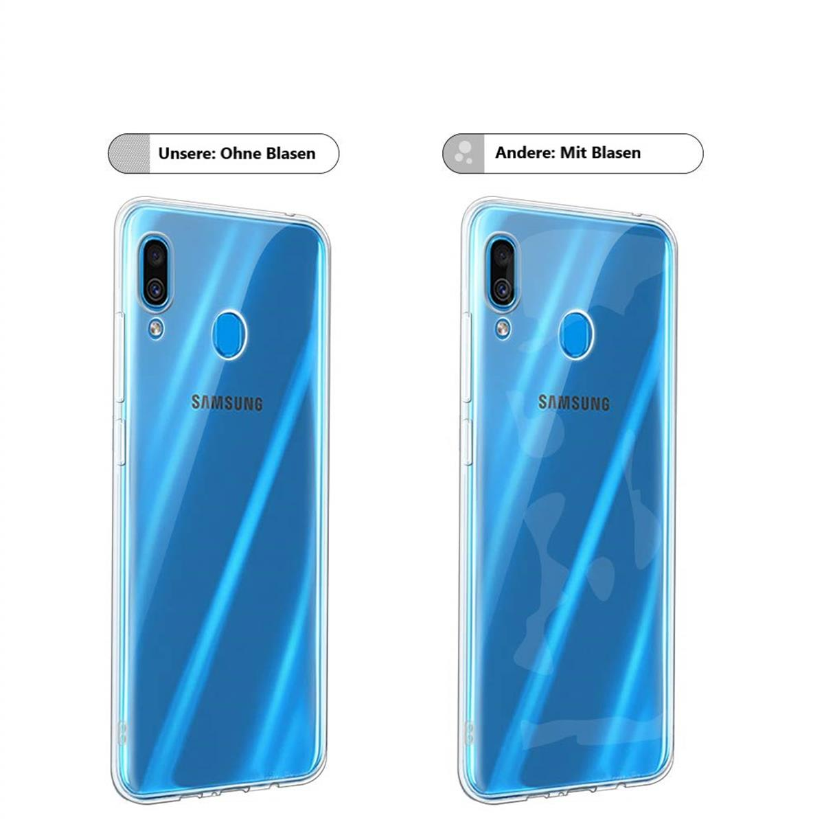 Samsung, Handyhülle dünn, COVERKINGZ Galaxy Backcover, Case A20e, Ultra Transparent