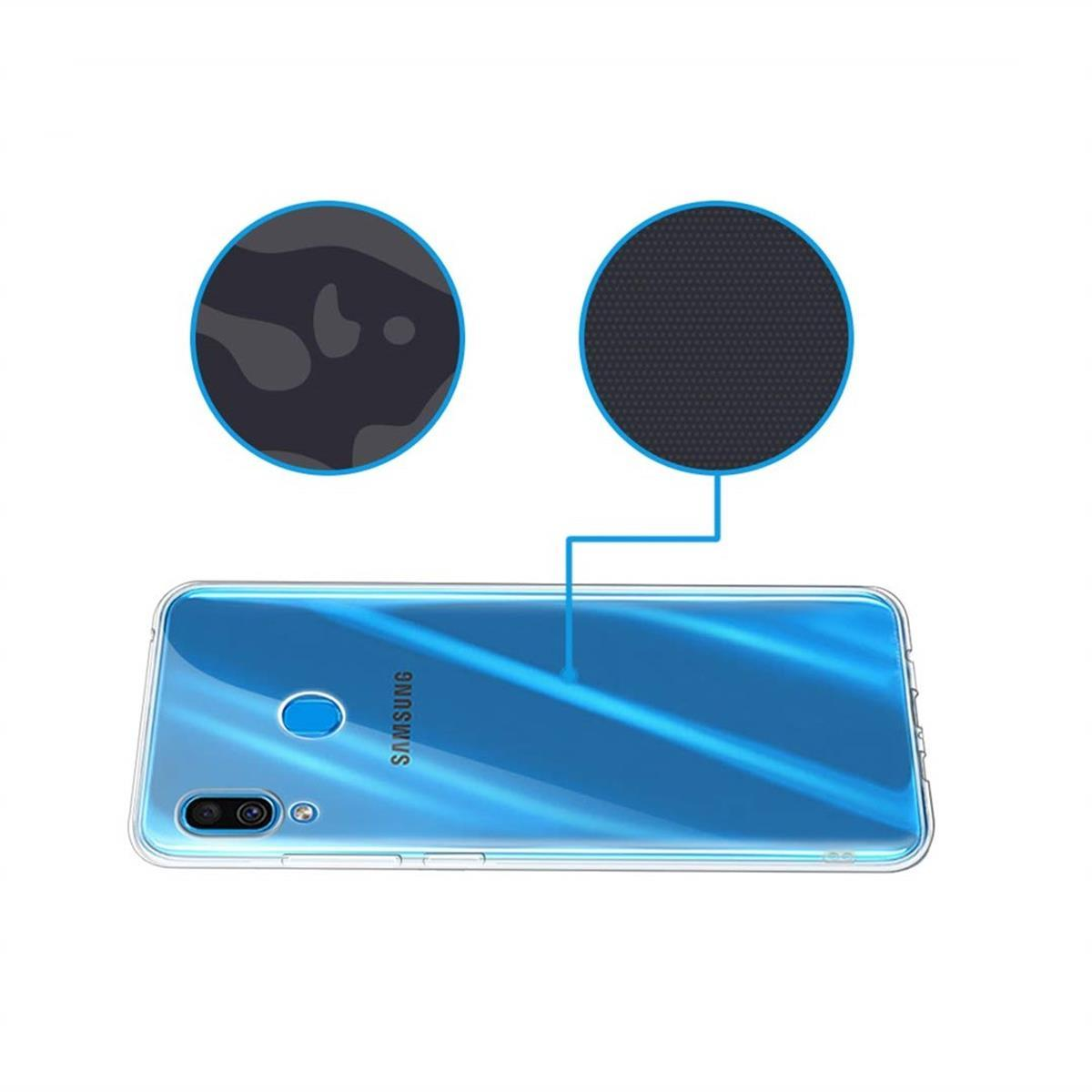 COVERKINGZ Handyhülle Case Ultra dünn, Backcover, Transparent Galaxy Samsung, A20e