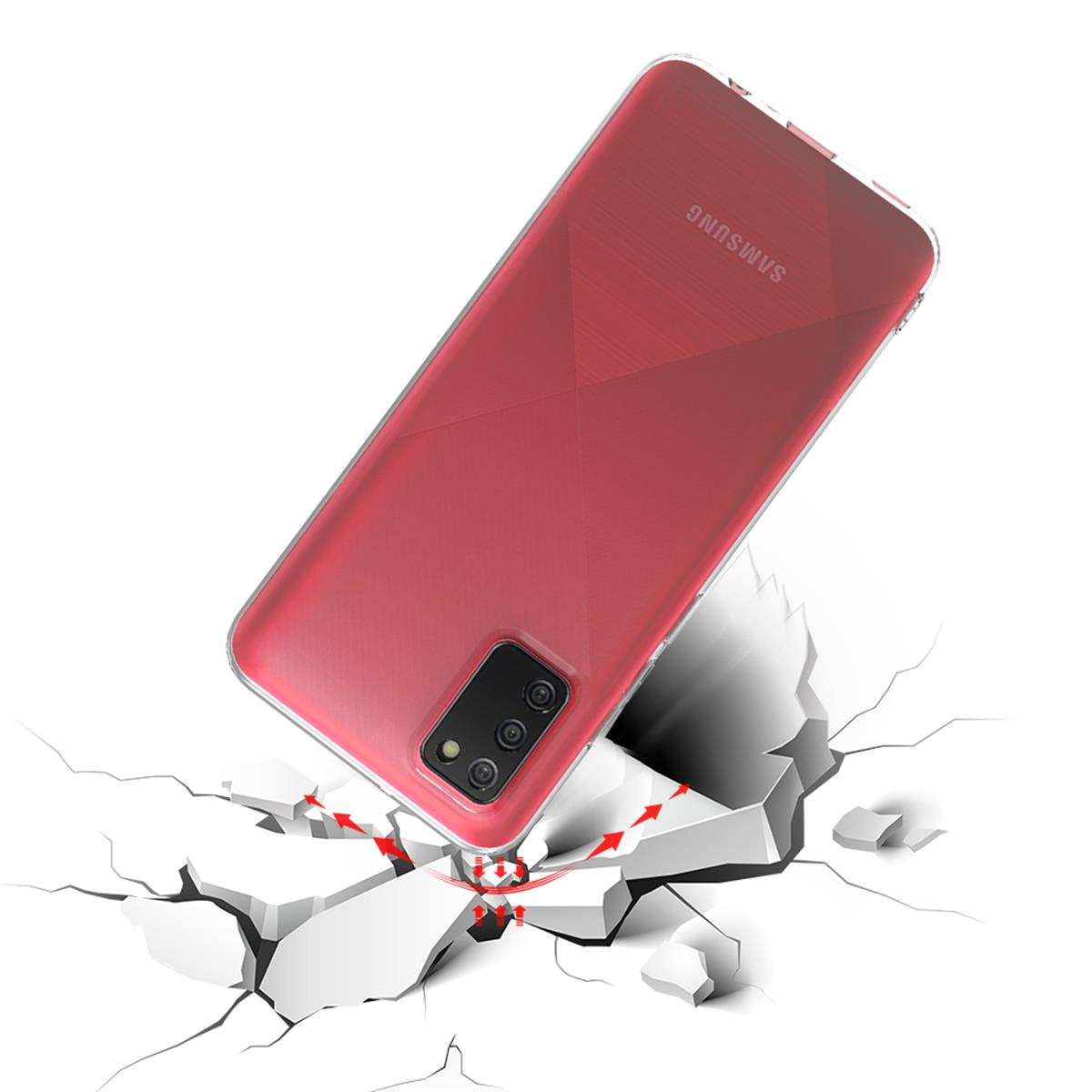 Samsung, Ultra Backcover, COVERKINGZ Case dünn, A02s, Handyhülle Transparent Galaxy