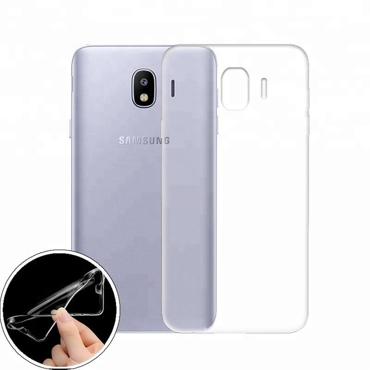 Backcover, 2018, Galaxy COVERKINGZ Silikon, Handycase Samsung, Transparent aus J4