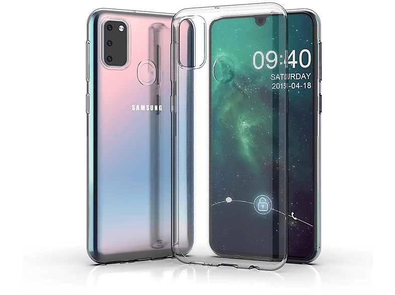 COVERKINGZ Handycase aus Silikon, Backcover, Galaxy M21, Samsung, Transparent