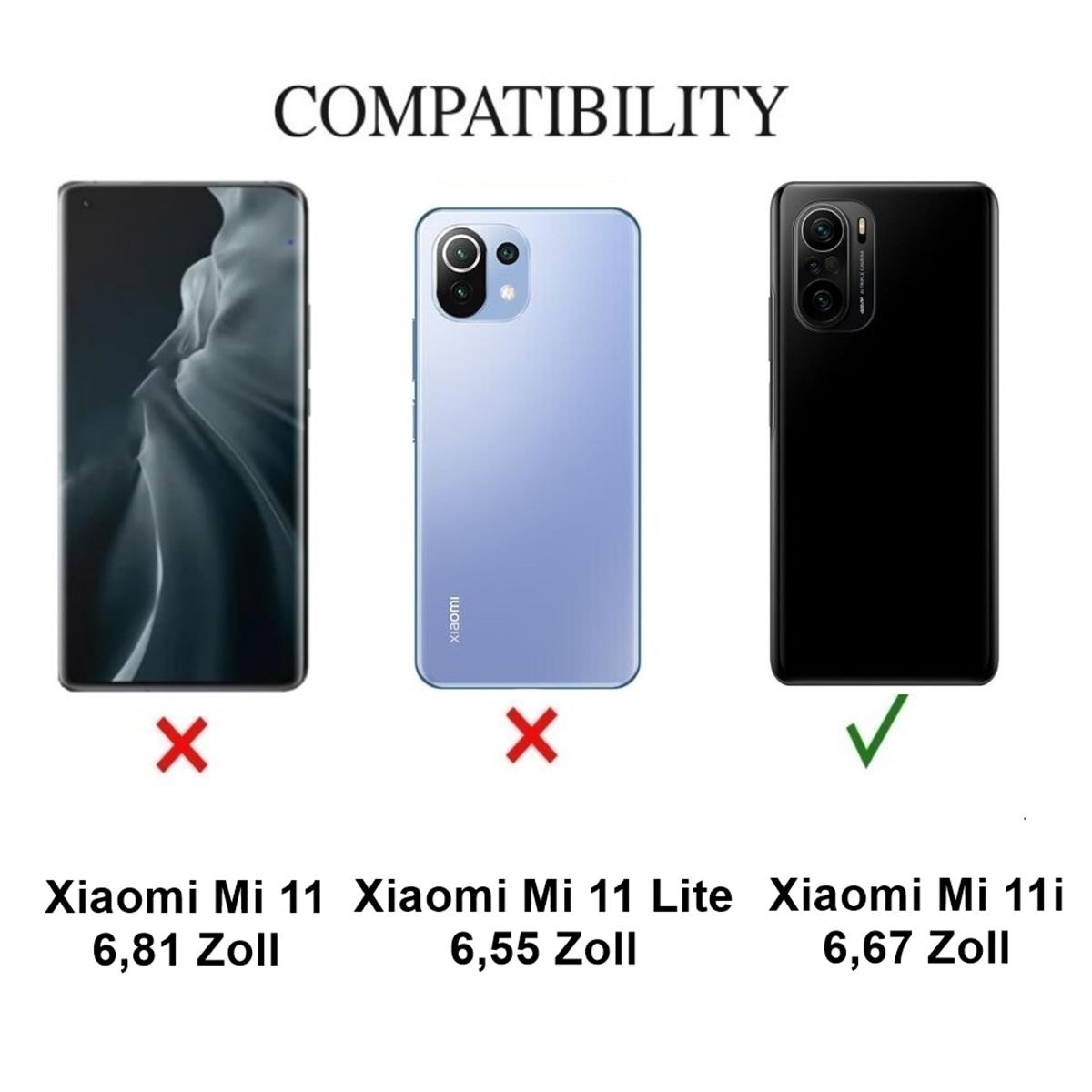 COVERKINGZ Handycase aus / 11i Backcover, Transparent Xiaomi, Poco Silikon, F3, Mi