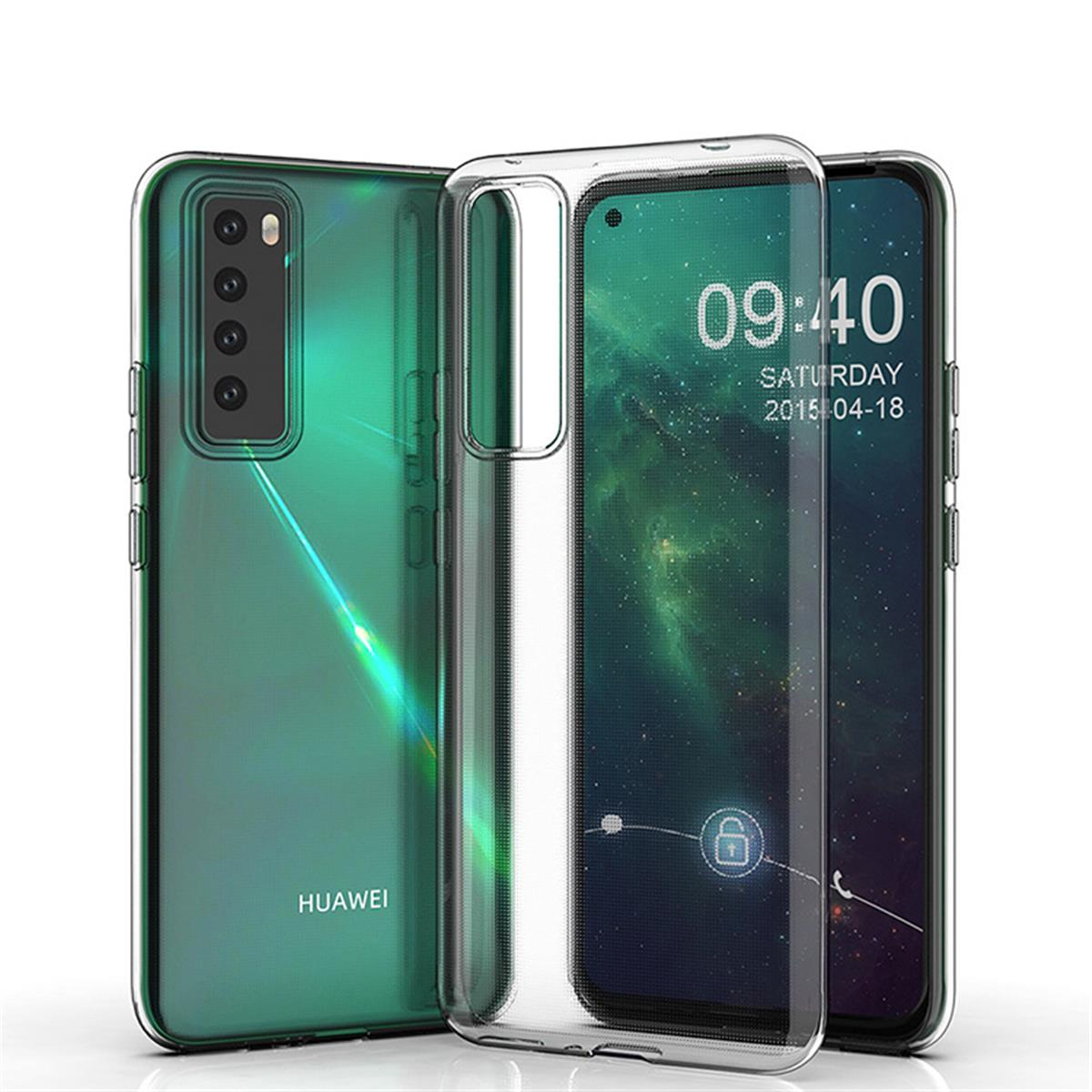 COVERKINGZ Handyhülle Case Ultra Backcover, dünn, Smart 2021, Transparent Huawei, P
