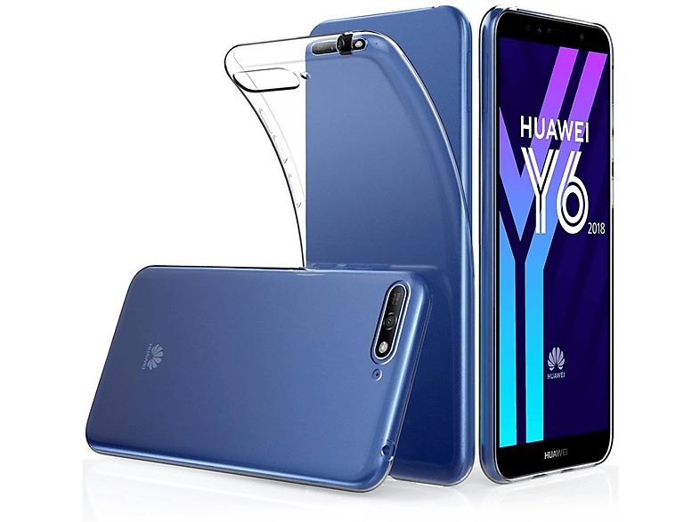 Transparent Handycase Backcover, COVERKINGZ Huawei, Silikon, 2018, aus Y6
