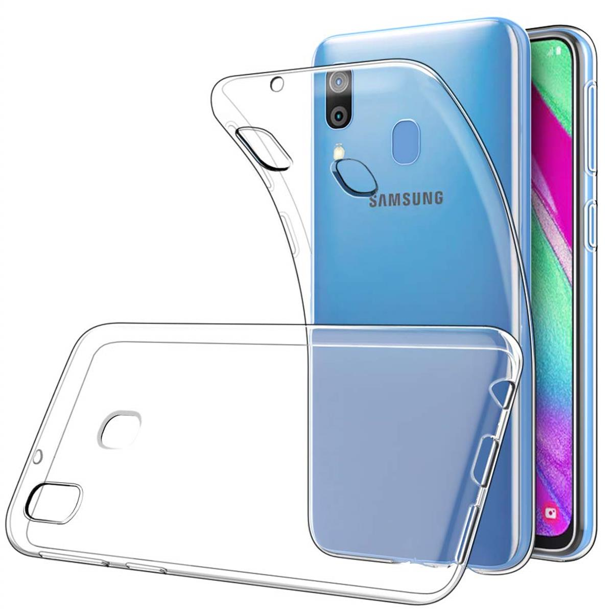 Backcover, aus Transparent Samsung, A40, Silikon, COVERKINGZ Handycase Galaxy