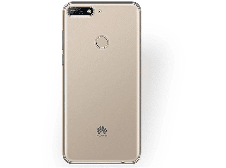 Y7 Backcover, dünn, Transparent 2018, Handyhülle Ultra COVERKINGZ Case Huawei,