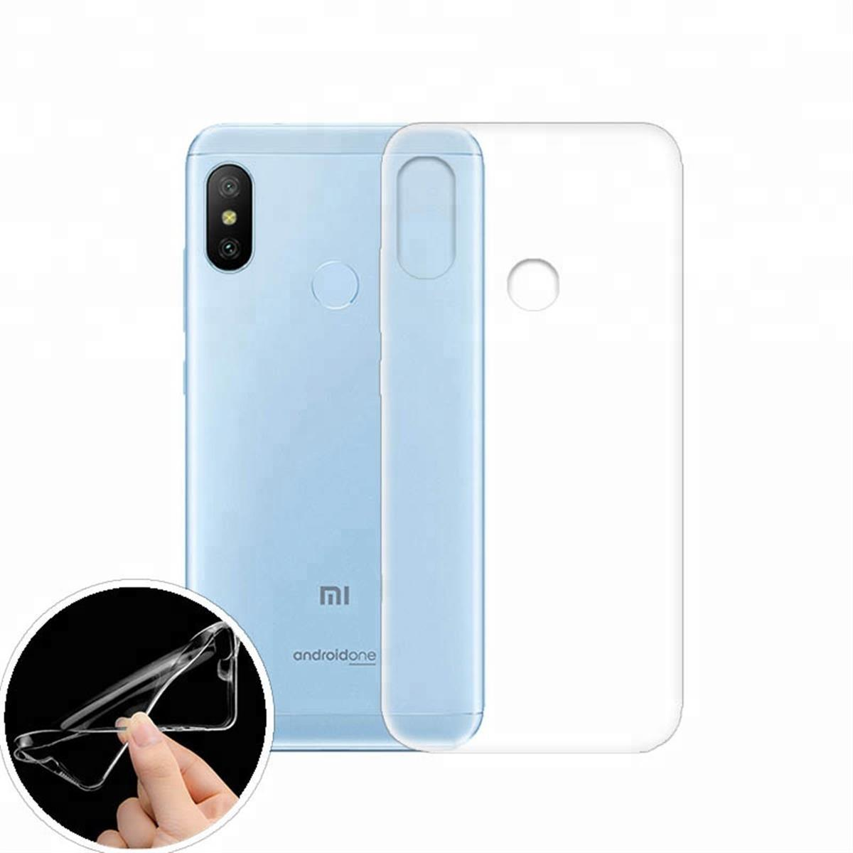 COVERKINGZ A2 Mi Case Transparent Xiaomi, Handyhülle Backcover, dünn, Lite, Ultra
