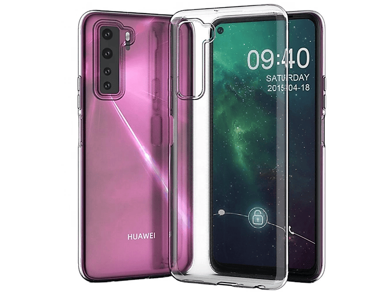 Case Transparent COVERKINGZ dünn, Handyhülle Huawei, Ultra 5G, Backcover, Lite P40