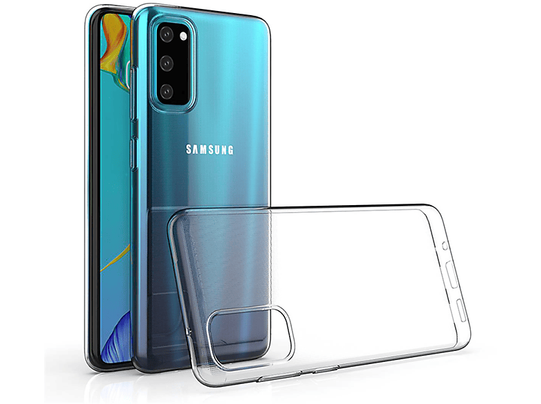 Backcover, Handyhülle COVERKINGZ Transparent Ultra Samsung, Galaxy dünn, Case S20,