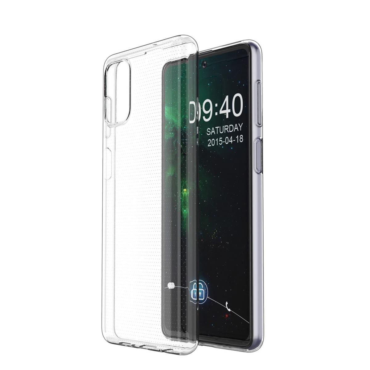 Backcover, Transparent Handycase Galaxy Silikon, aus COVERKINGZ Samsung, M51,