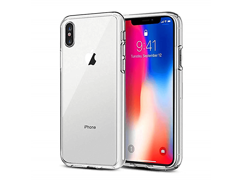 COVERKINGZ Handyhülle Case Ultra dünn, Backcover, Apple, iPhone Xs, Transparent