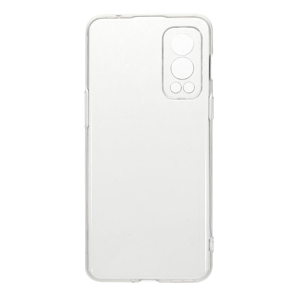 Transparente Handyhülle, transparent, mit Kameraausschnitten, auf weißer Oberfläche.