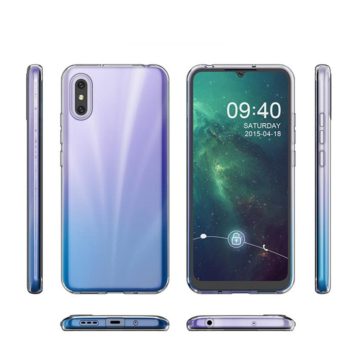 Redmi 9A, COVERKINGZ Silikon, Transparent Handycase Backcover, Xiaomi, aus