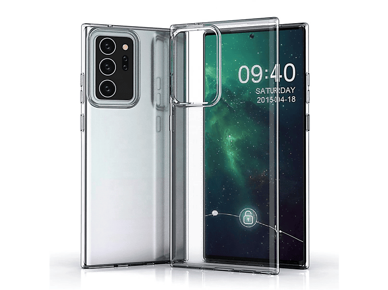 Handyhülle Ultra dünn, Samsung, Case COVERKINGZ Galaxy Backcover, Note20 Ultra, Transparent