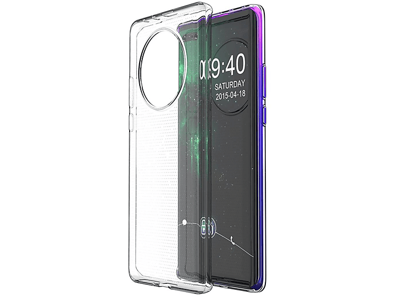 COVERKINGZ Handyhülle Case Ultra dünn, Huawei, Mate 40 Backcover, Transparent Pro