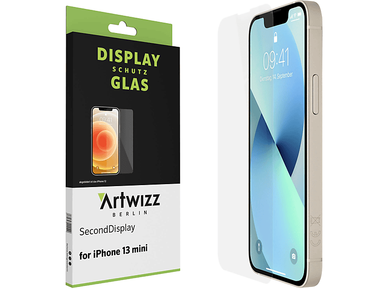 ARTWIZZ SecondDisplay Displayschutz(für Apple iPhone 13 mini)