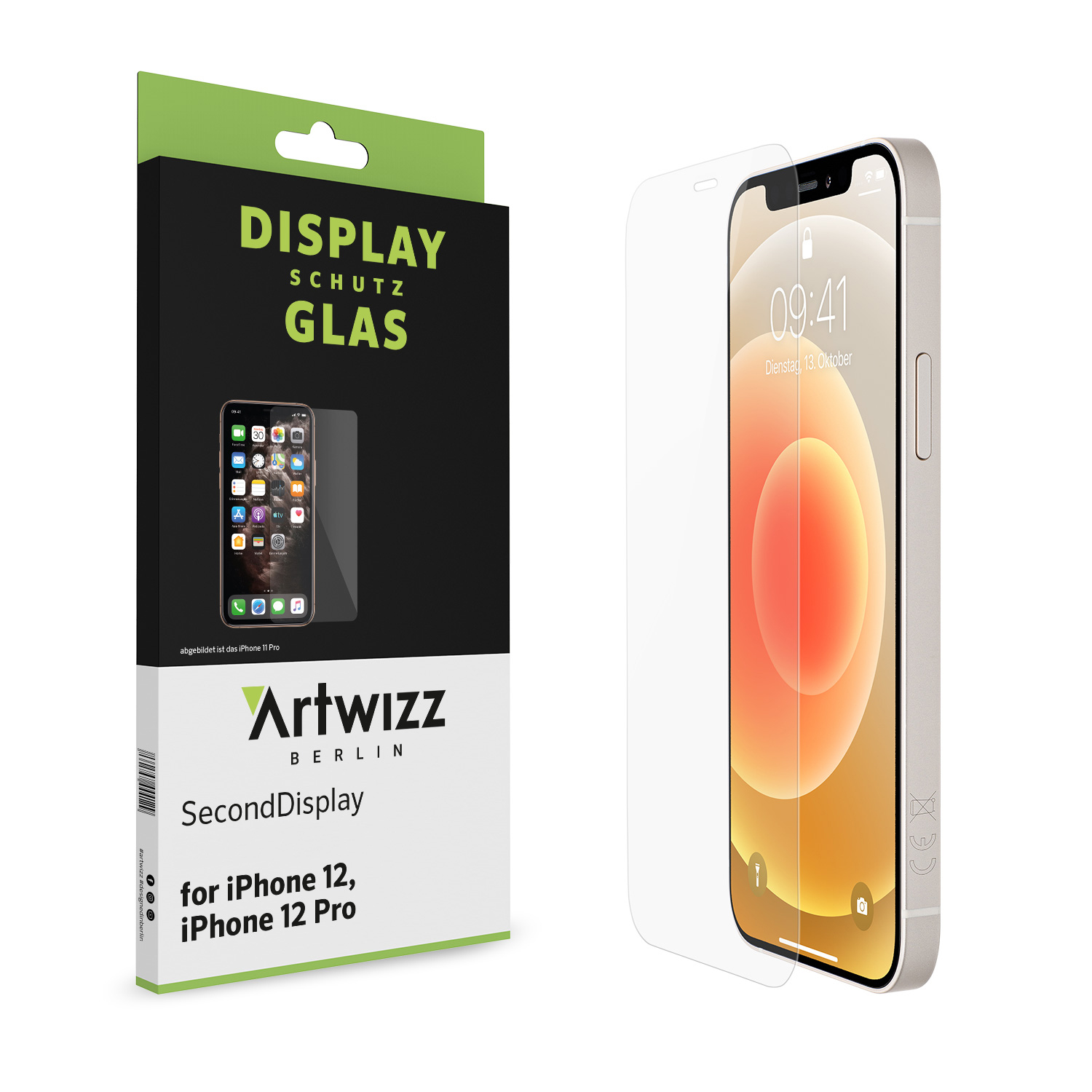 ARTWIZZ SecondDisplay 12 / iPhone 12 Apple Pro) Displayschutz(für