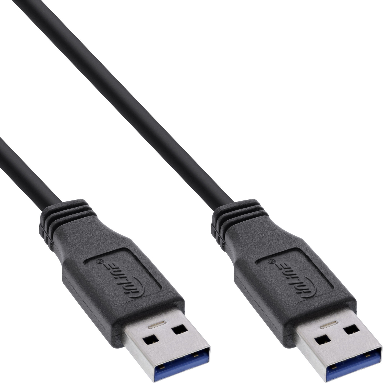 INLINE InLine® USB 3.0 Kabel, A Kabel USB 5m 3.0 schwarz, an USB A, USB