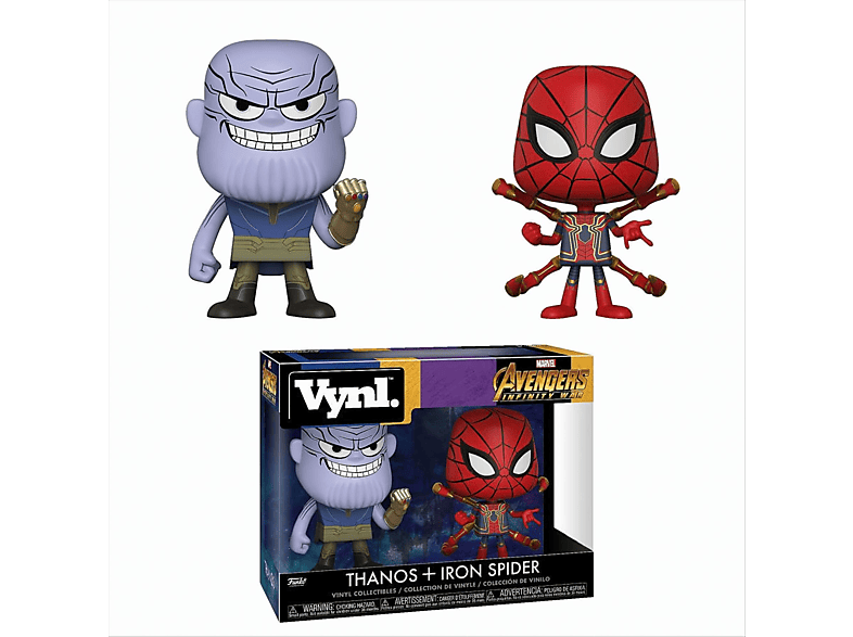 Funko Thanos Spider und Iron Vynl.