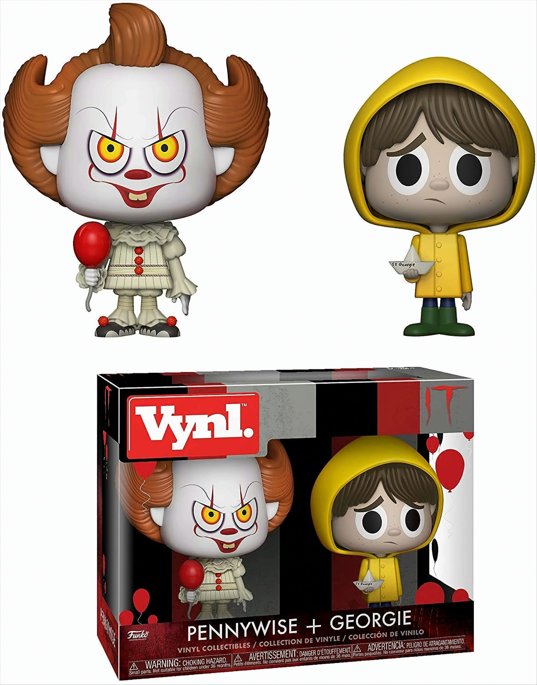 + Pack - - Pennywise VYNL 2-Fig. IT Georgie