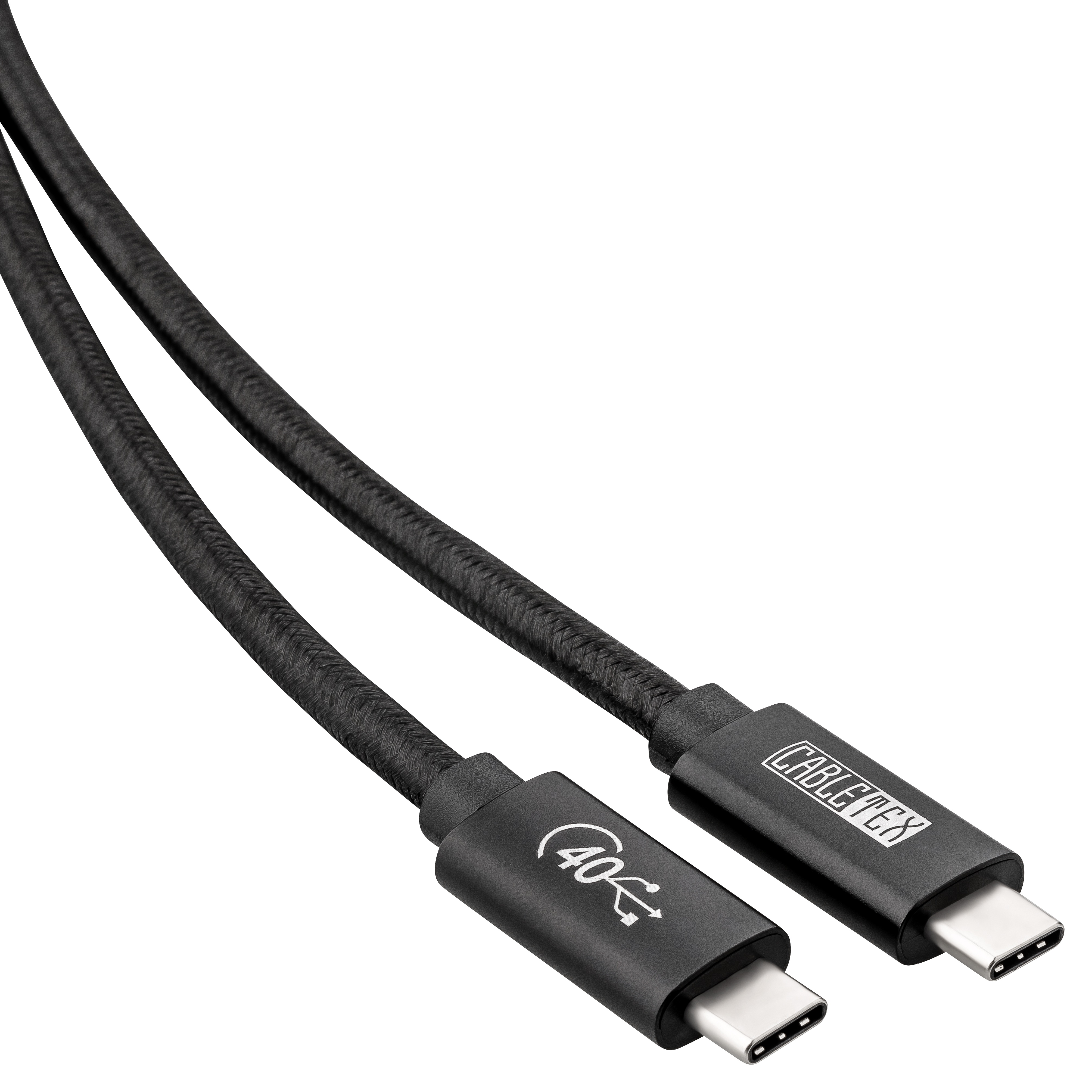 Thunderbolt Monitorkabel Kabel, USB 4 C Schwarz Kabel zu Typ-C CABLETEX 3) 3 (Gen USB USB