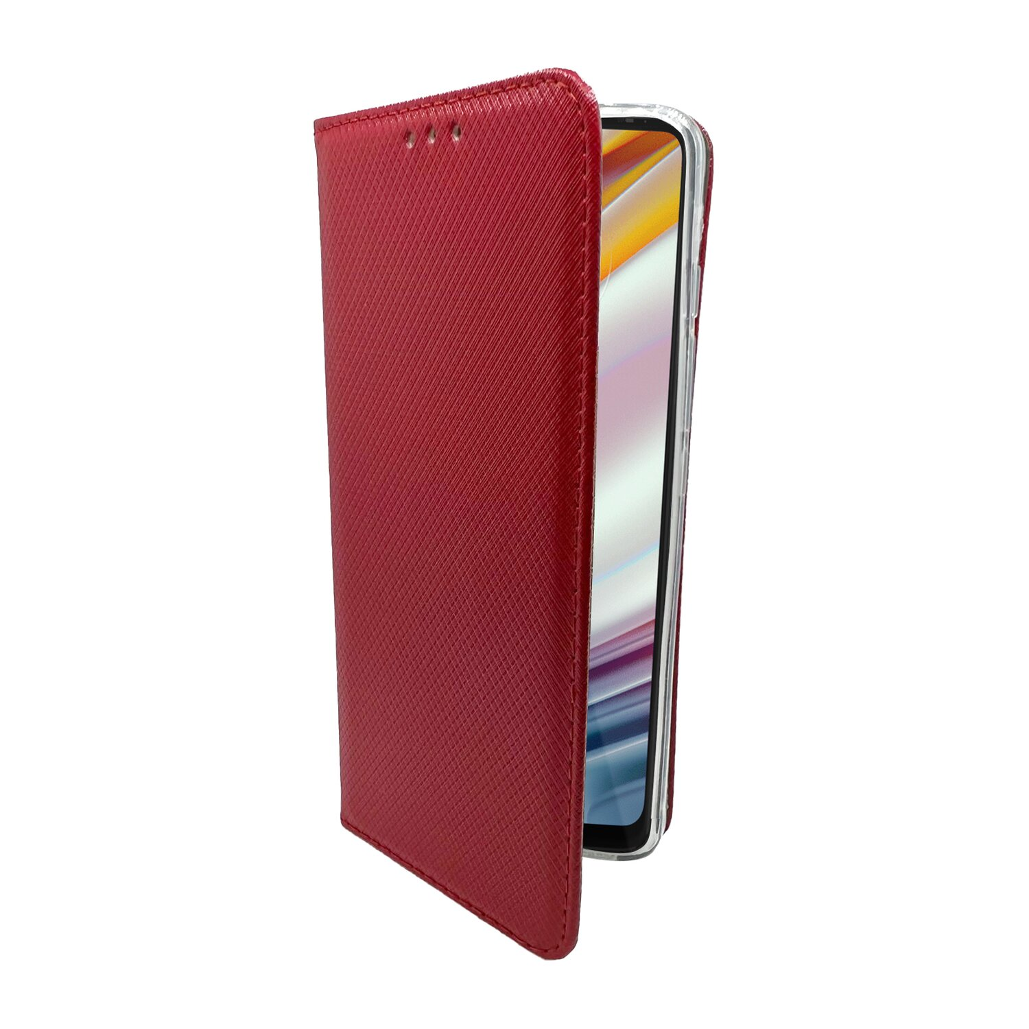 COFI Buch-Tasche, Bookcover, Motorola, MOTO G60, Rot