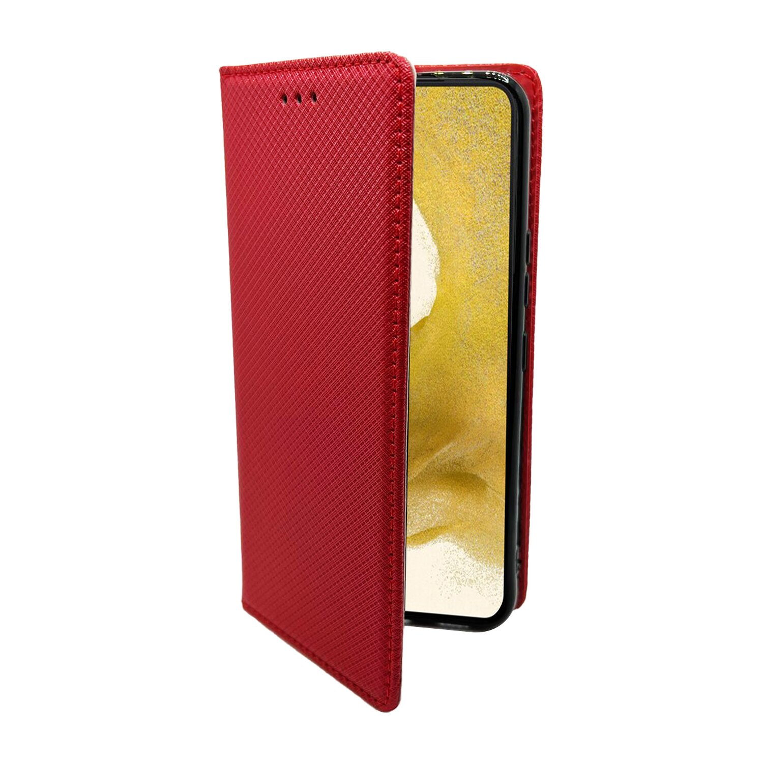 COFI Buch Tasche, Samsung, (SM-S901B), Bookcover, S22 Rot GALAXY