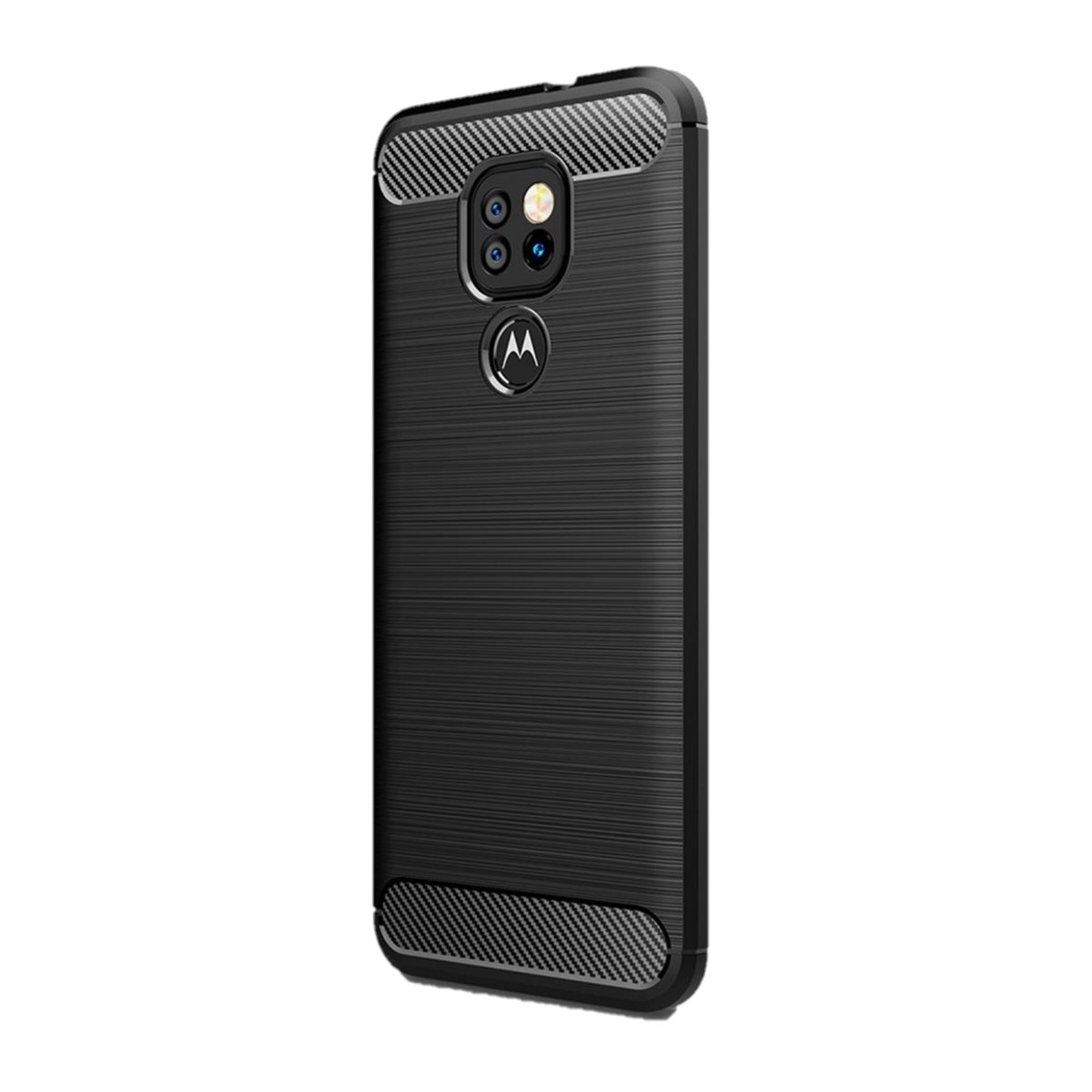 Motorola, Look, G9 Backcover, Handycase im COVERKINGZ Carbon schwarz Play, Moto
