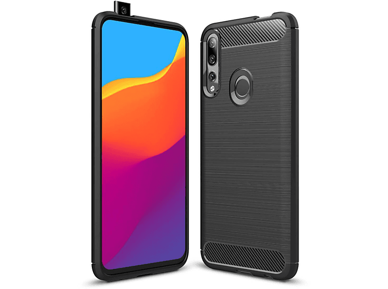 COVERKINGZ Handycase im Carbon Look, Backcover, Huawei, P Smart Z, schwarz