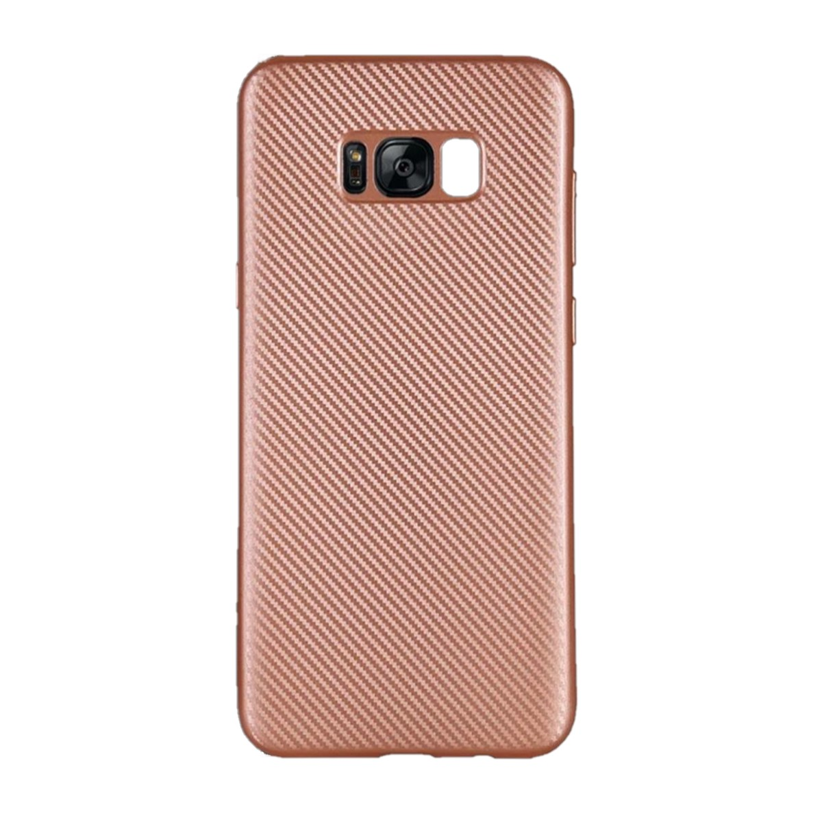 Backcover, im Plus, Look, Galaxy COVERKINGZ Samsung, Carbon Roségold Handycase S8
