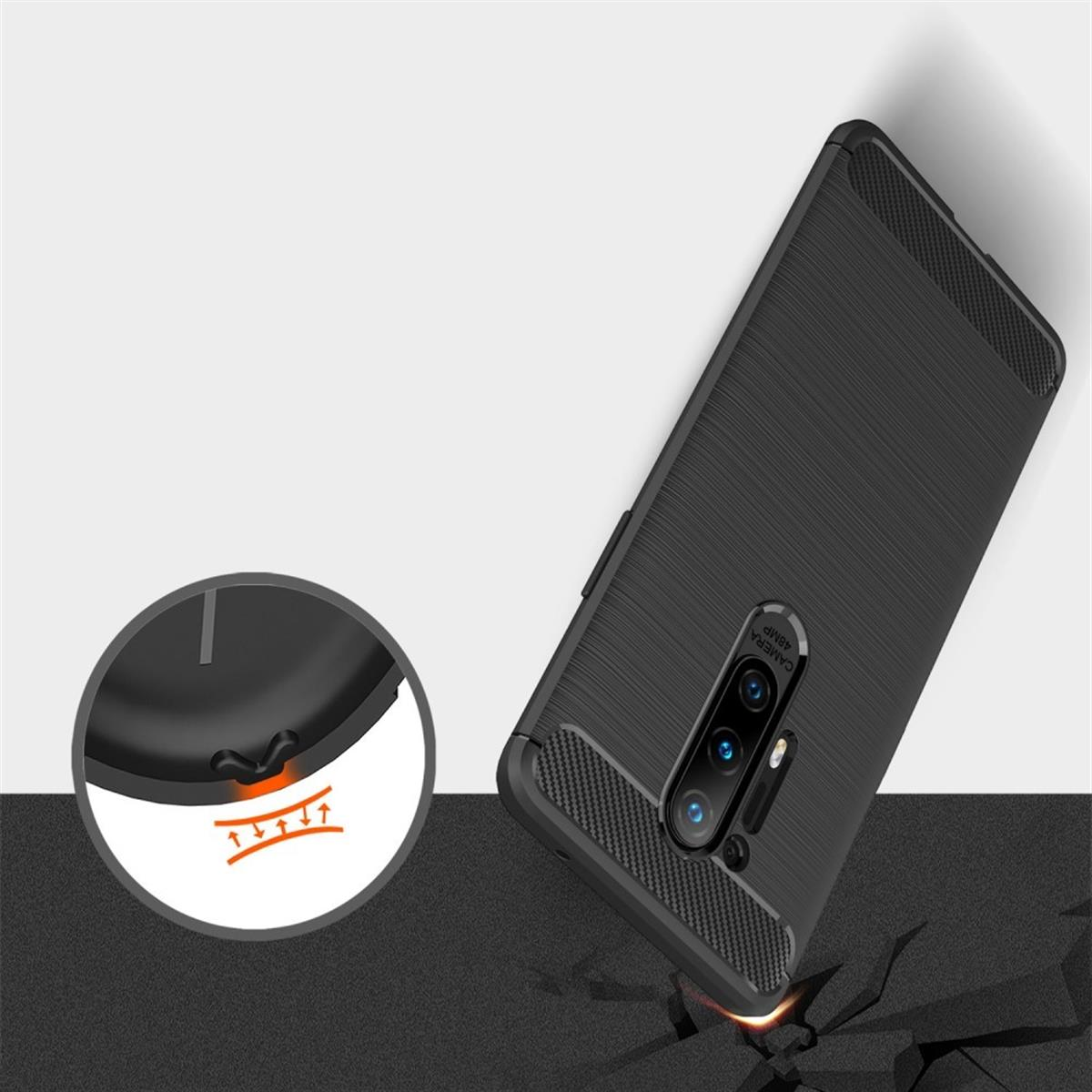 Carbon Pro, Handycase Backcover, 8 schwarz COVERKINGZ im OnePlus, Look,
