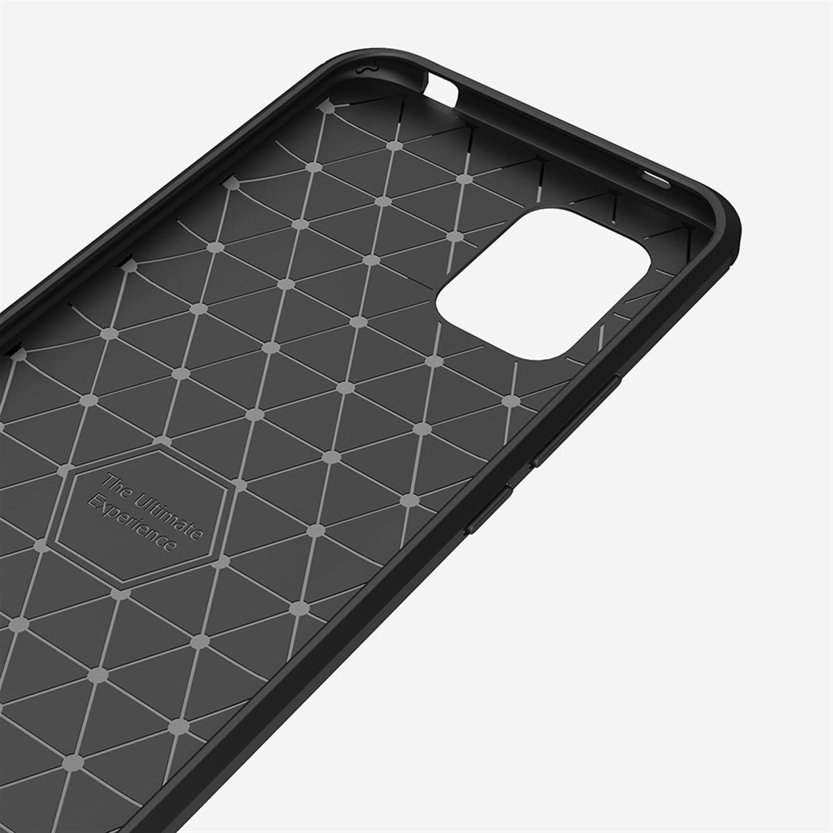 Backcover, COVERKINGZ Xiaomi, im Mi Lite, schwarz Look, 10 Carbon Handycase