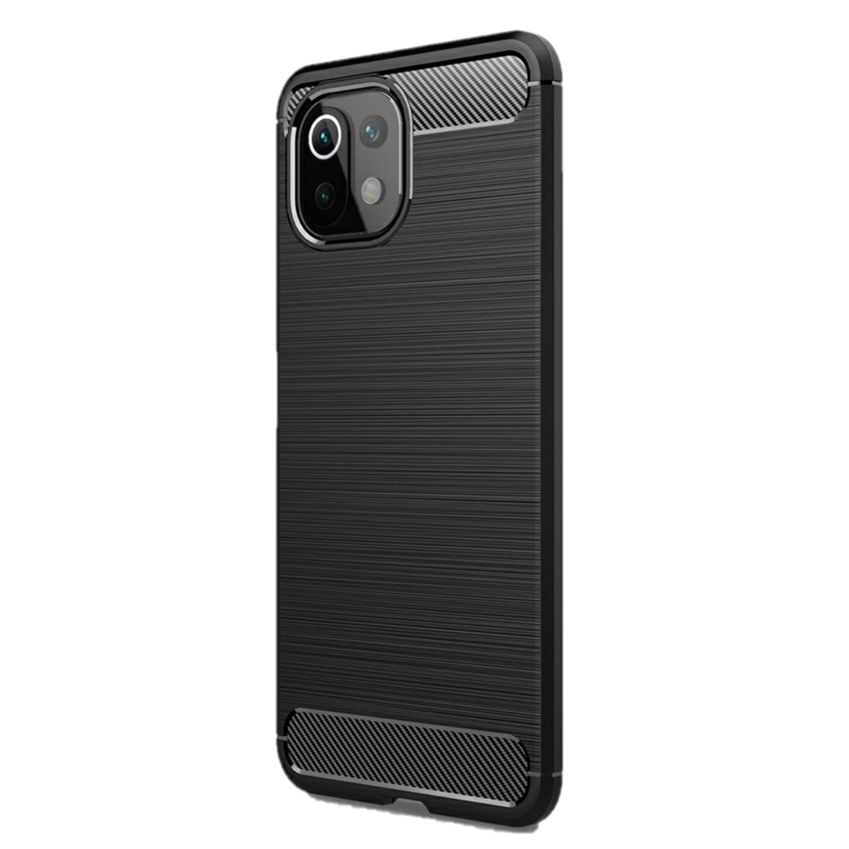 Carbon 5G Mi Xiaomi, / NE COVERKINGZ im Lite schwarz Backcover, 11 5G, Lite 11 Handycase Look,