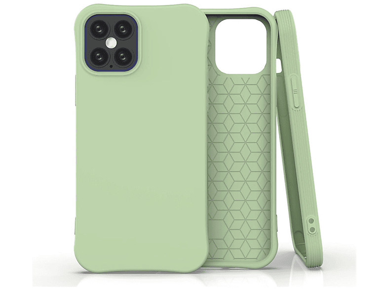 12 Apple, iPhone / iPhone Handycase Silikon, COVERKINGZ aus Grün 12 Backcover, Pro,
