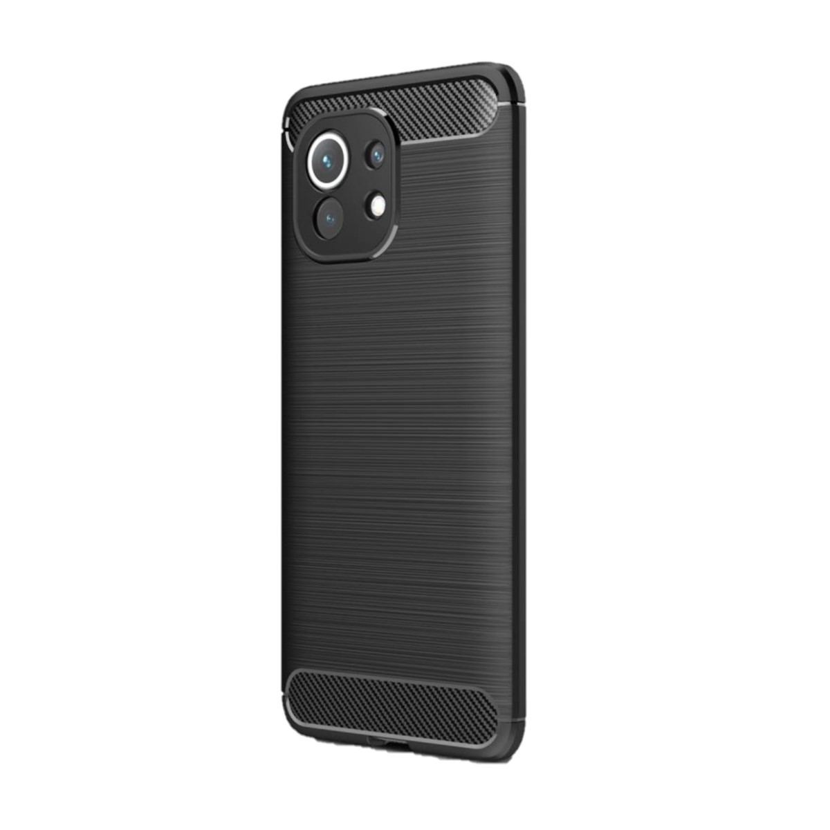 Mi Carbon 11, schwarz COVERKINGZ Handycase Xiaomi, im Backcover, Look,
