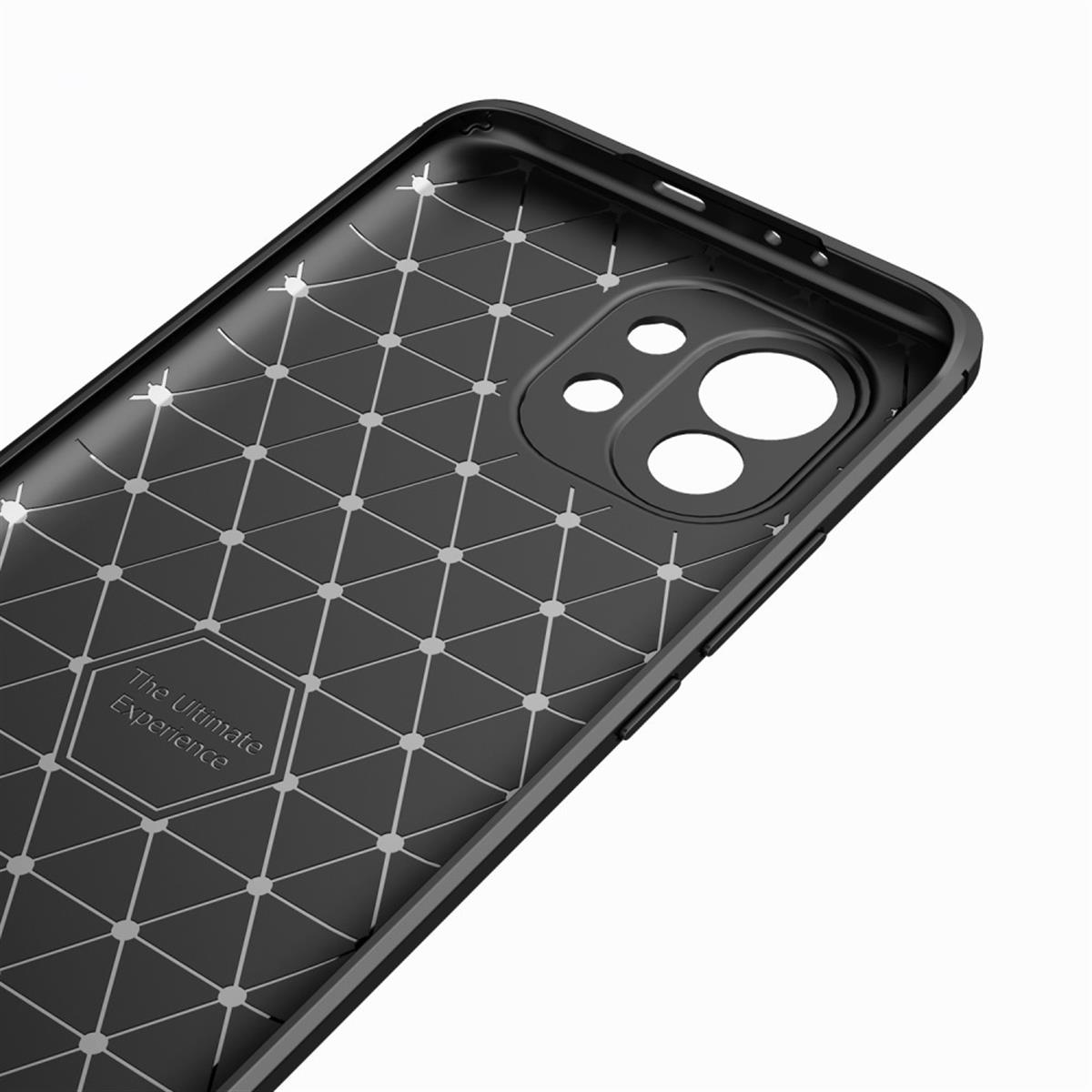 COVERKINGZ Handycase im Xiaomi, Carbon schwarz 11, Backcover, Mi Look