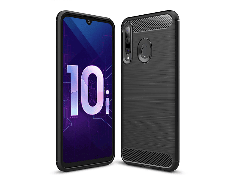 COVERKINGZ Handycase im Carbon Look, Backcover, Huawei, P Smart Plus 2019, schwarz