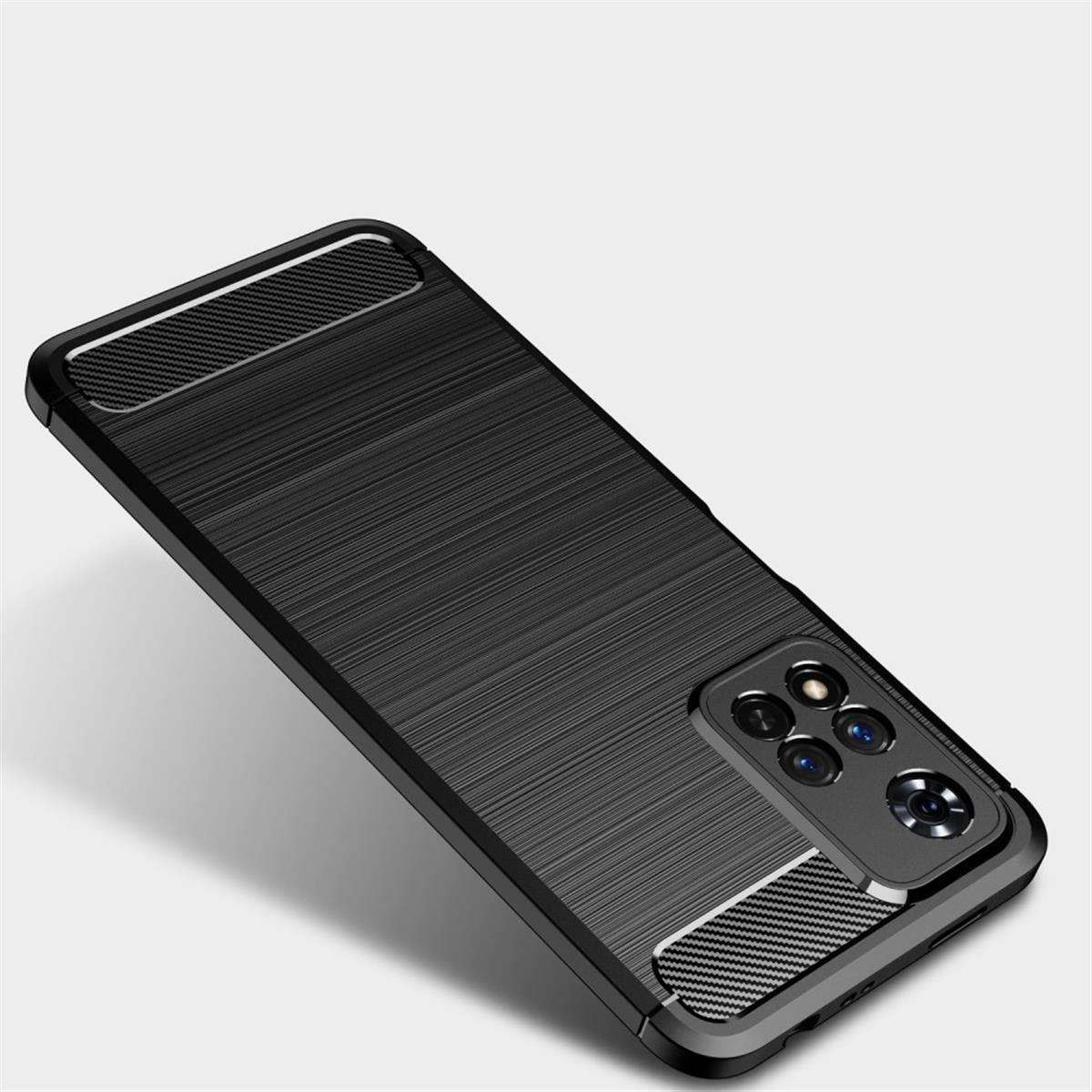 Look, Note Handycase Plus Pro Xiaomi, schwarz im 11 Redmi COVERKINGZ Backcover, 5G, Carbon