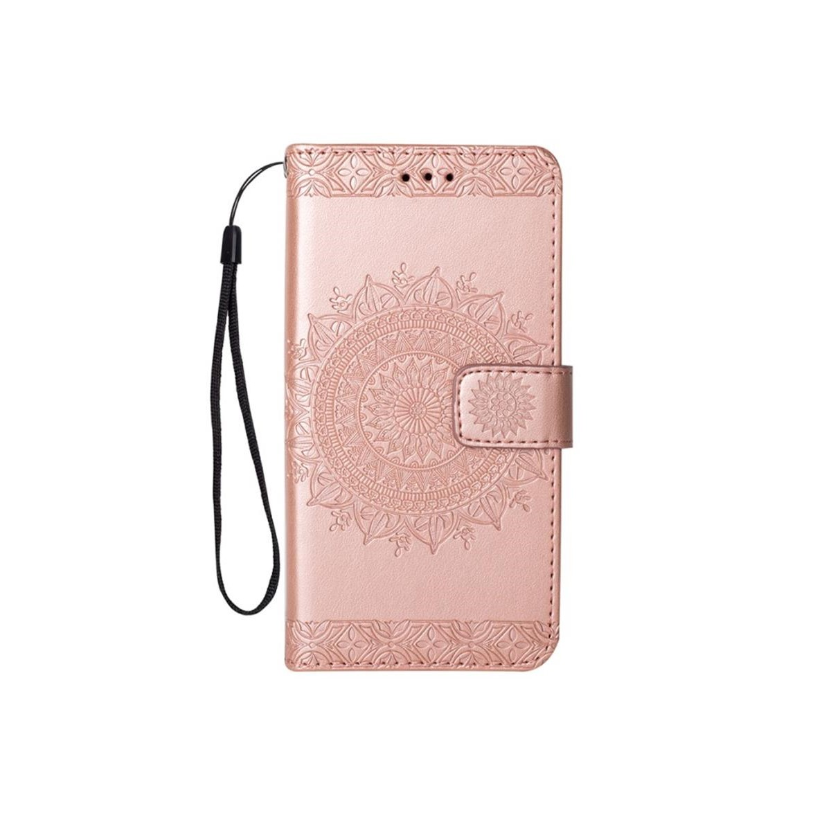 COVERKINGZ XR, Apple, mit Mandala Rosegold Bookcover, Klapphülle Muster., iPhone