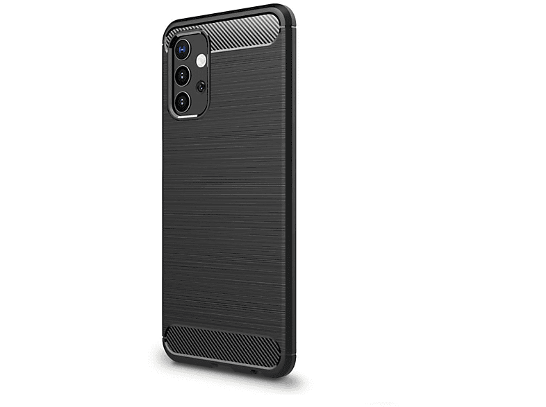 COVERKINGZ Handycase im Galaxy Samsung, A32 Look, 5G, schwarz Carbon Backcover