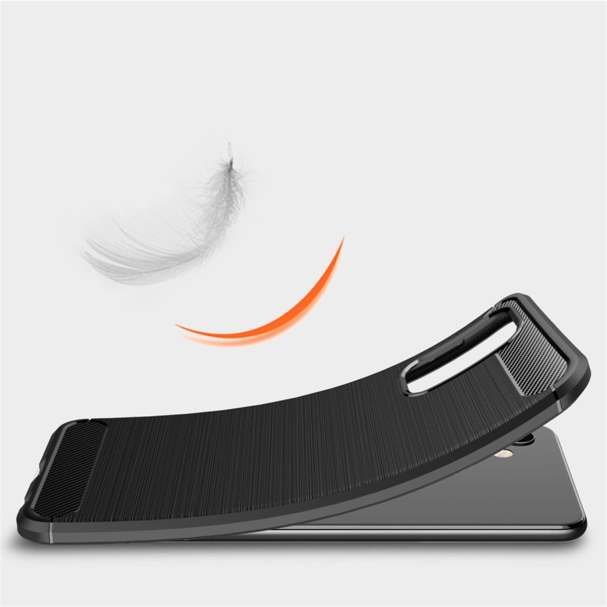 Carbon Handycase Look, COVERKINGZ Backcover, Samsung, schwarz Galaxy im 5G, A32