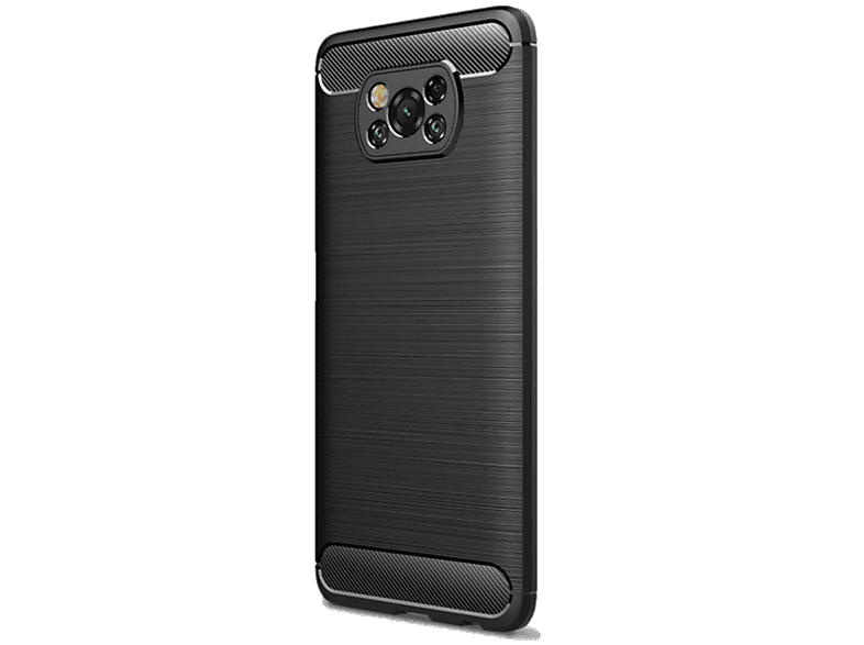 Look, Xiaomi, schwarz NFC, Backcover, COVERKINGZ im Carbon Handycase X3 Poco