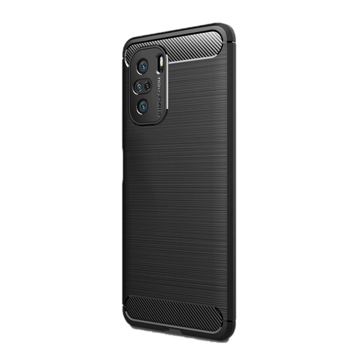 Xiaomi, Mi COVERKINGZ Backcover, im Look, schwarz Handycase F3, 11i Poco Carbon /