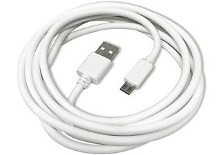 magnifiek Woestijn Nautisch HBASICS Micro USB 2 Meter Lang Kabel, Ladekabel, Weiß | MediaMarkt