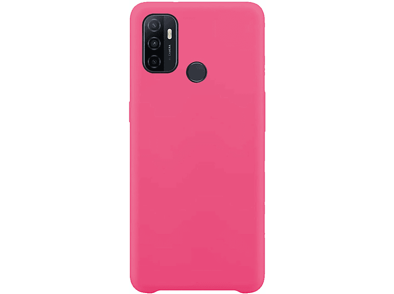 MTB MORE ENERGY Liquid Silikon Case, Backcover, Oppo, A53, A53s, Hot Pink