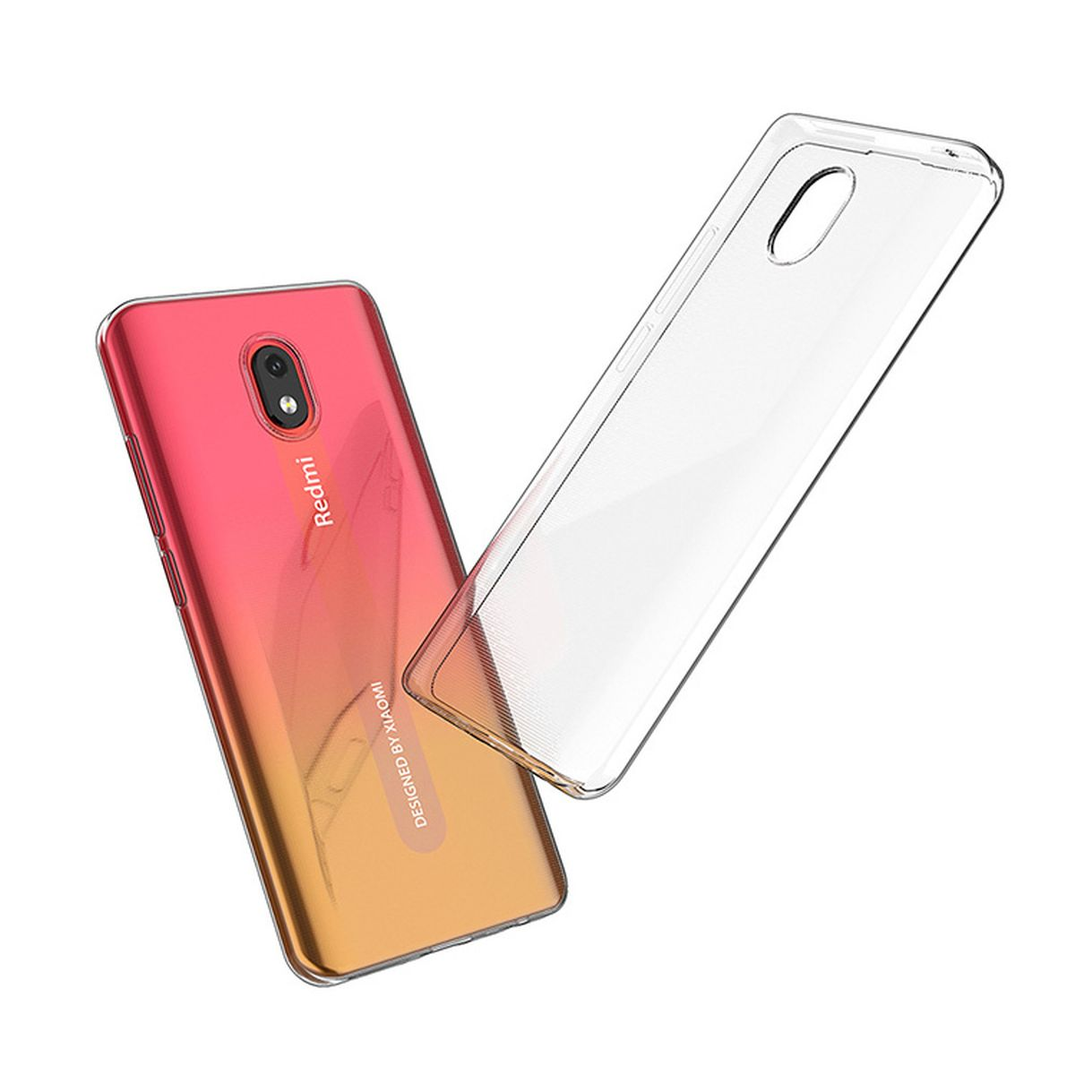 COVERKINGZ Handyhülle Case dünn, Xiaomi, Redmi Ultra Transparent Backcover, 8A