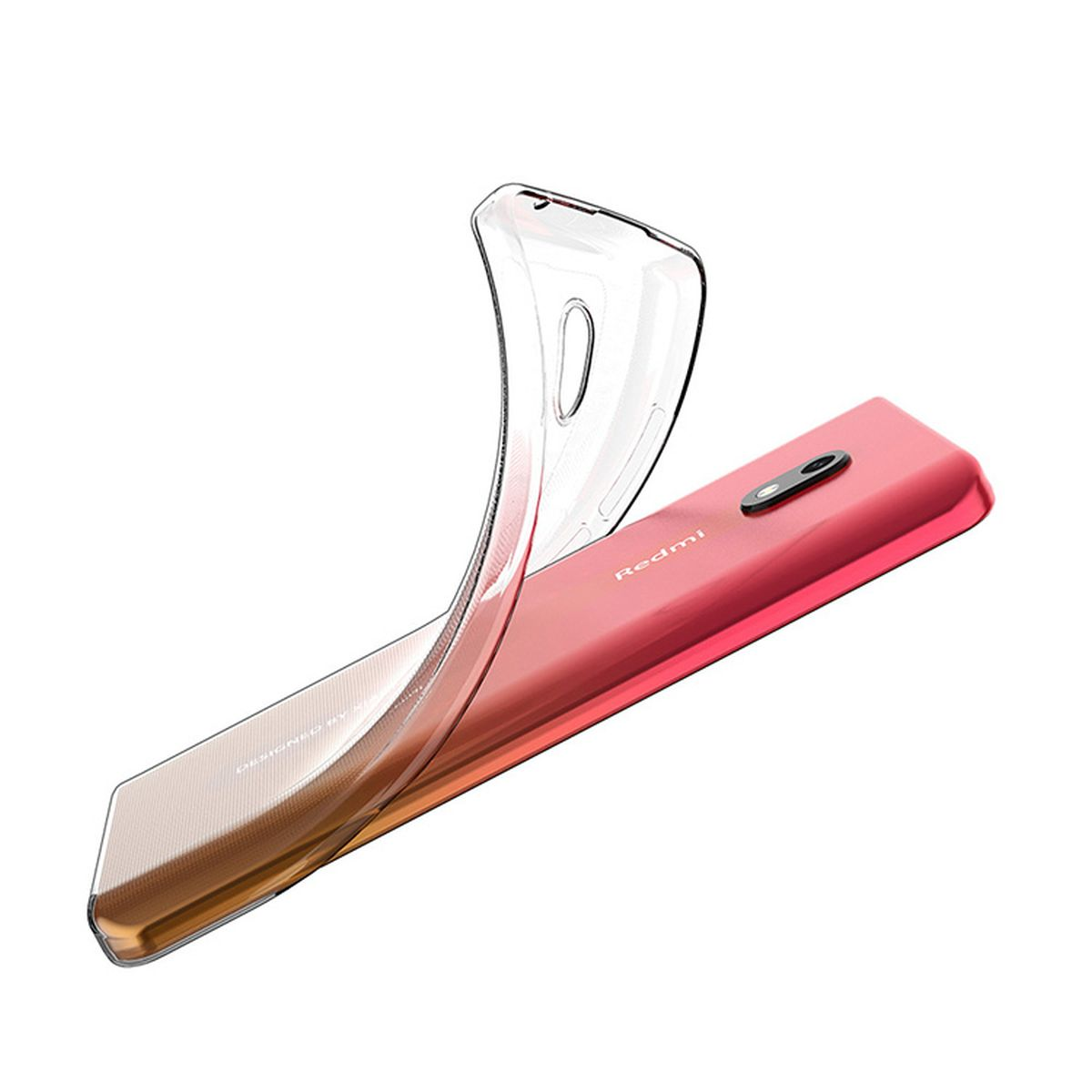 COVERKINGZ Handyhülle Case dünn, Xiaomi, Redmi Ultra Transparent Backcover, 8A